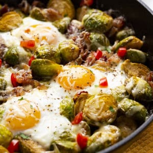 Brussel Sprouts Breakfast Bake