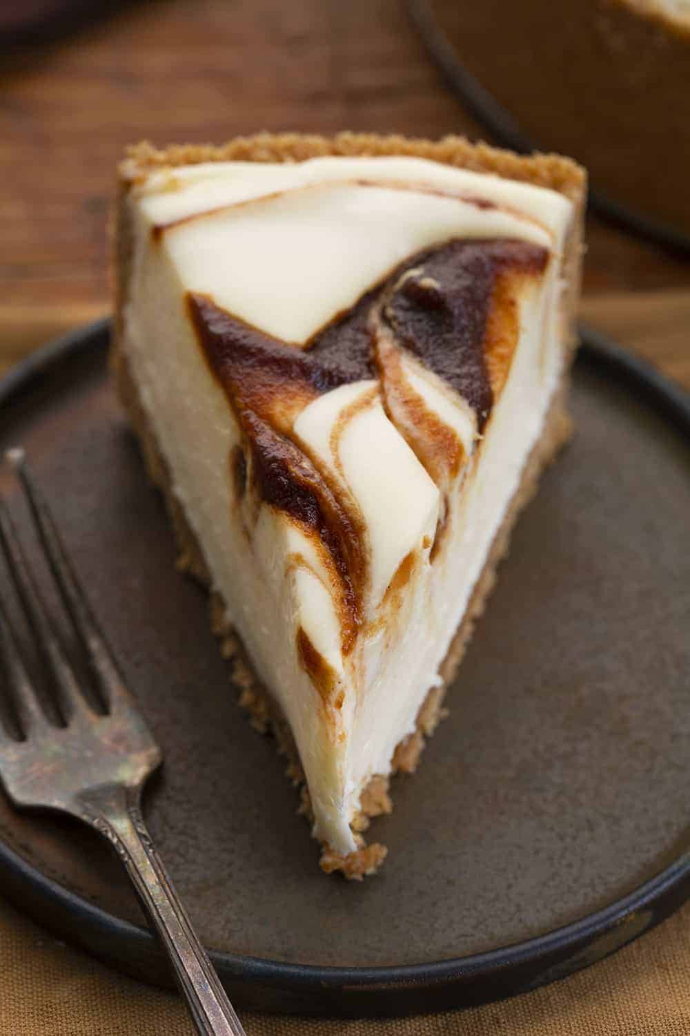 Slice of Apple Butter Cheesecake