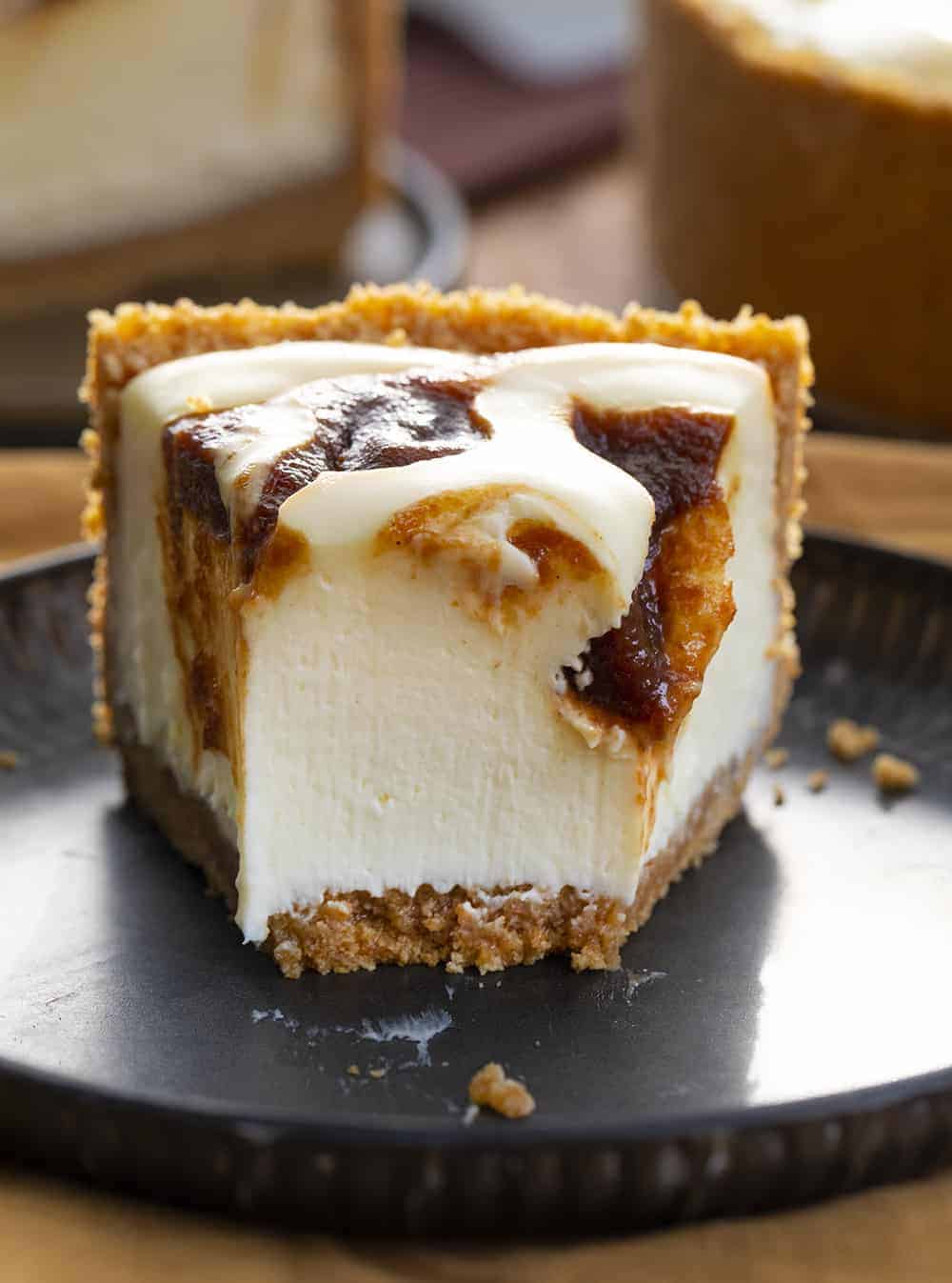 Inside of Apple Butter Cheesecake