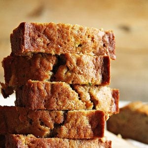 Zucchini Oatmeal Banana Bread