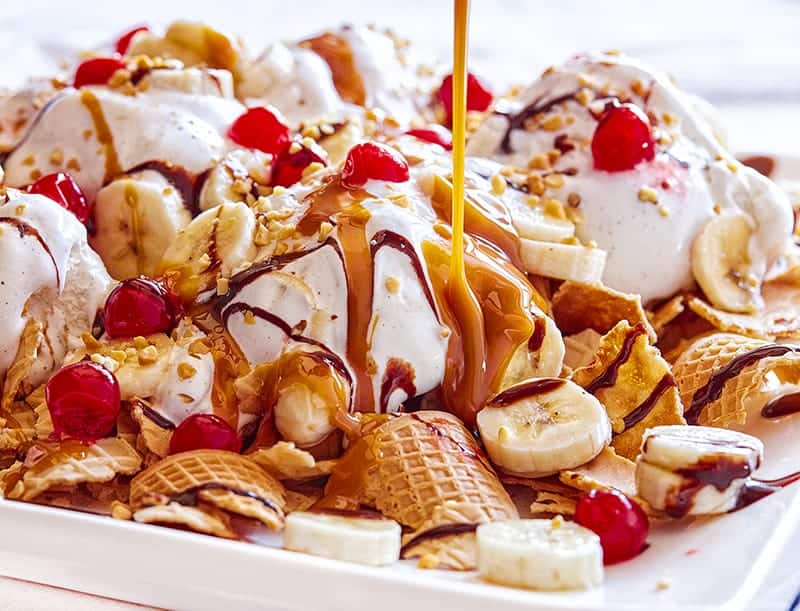 Banana Split Nachos