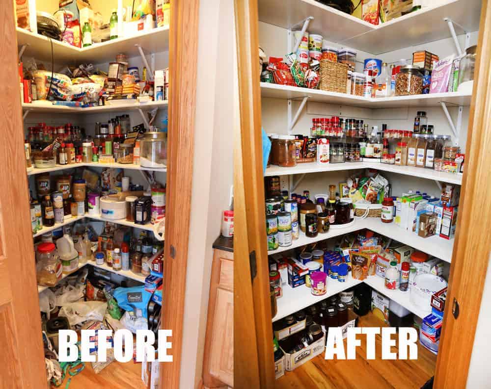 Pantry BEFORE and AFTER