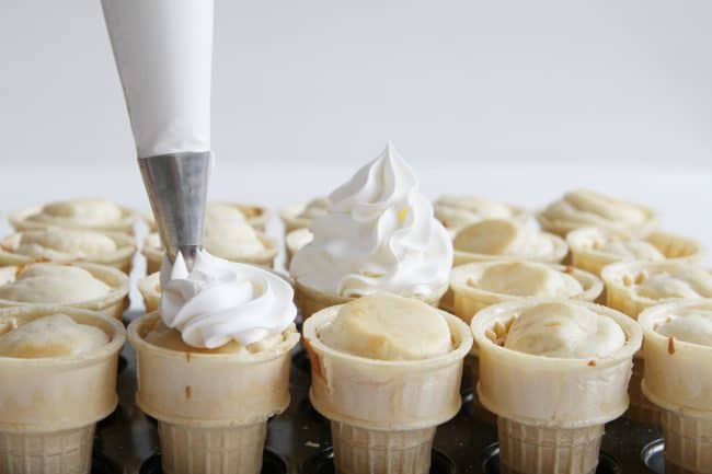 Chocolate Dipped Cupcake Cones!