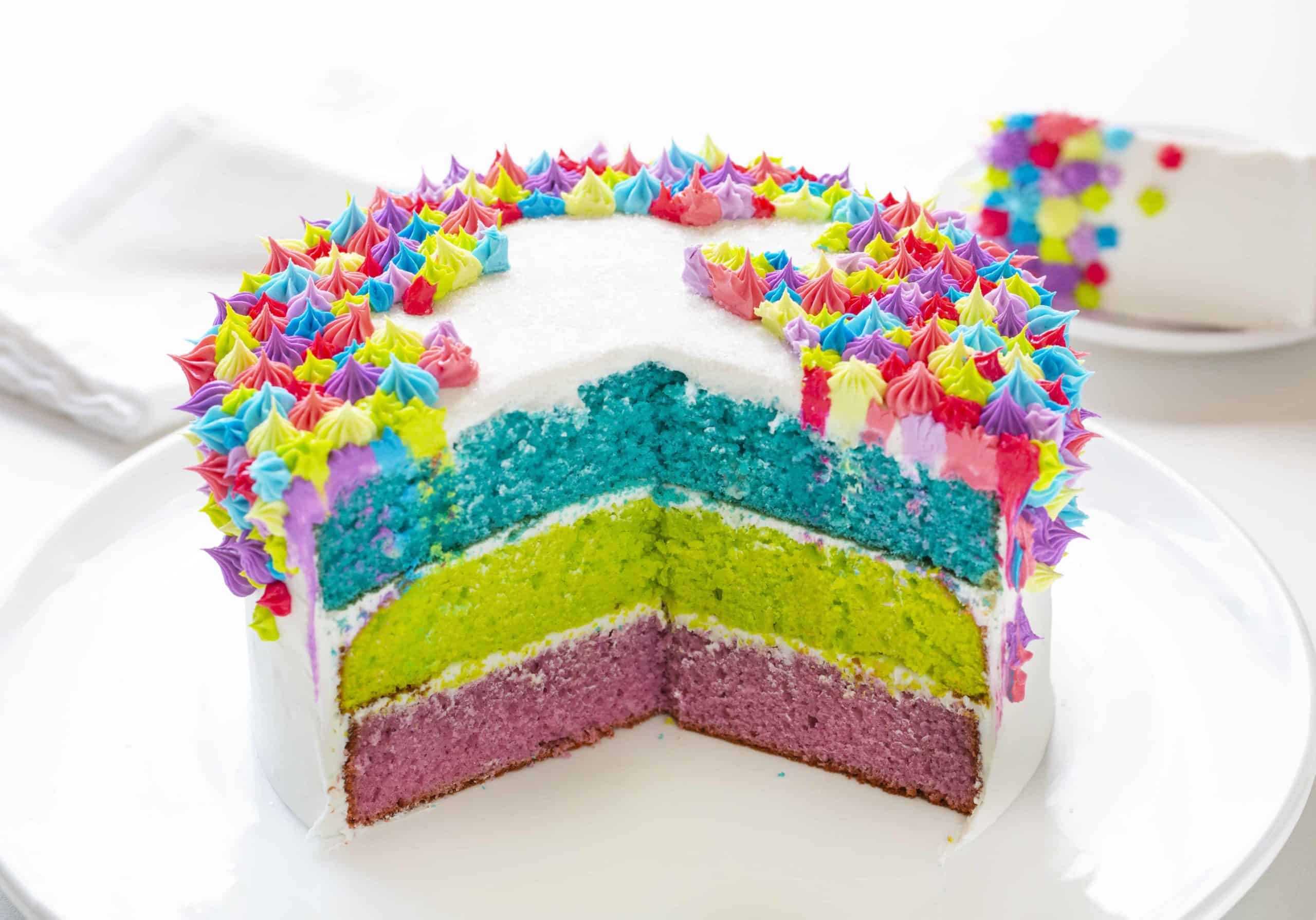 Colorful Bunny Layer Cake