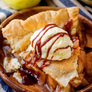 This BOOZY Caramel Apple Pie is for adults only!