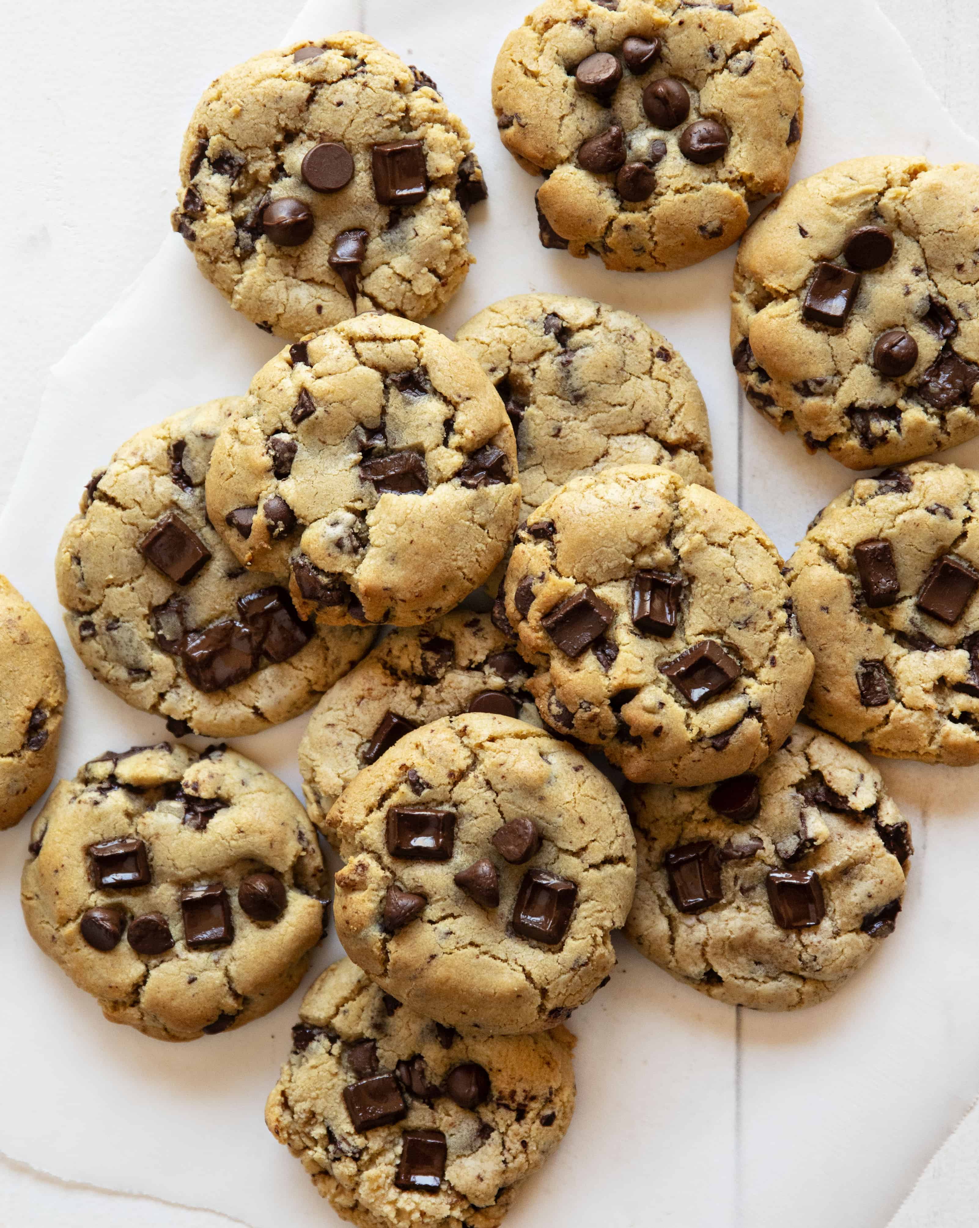 Chocolate Chip Cookies from Overhead