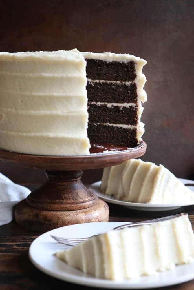 Chocolate Cake with Maple Frosting