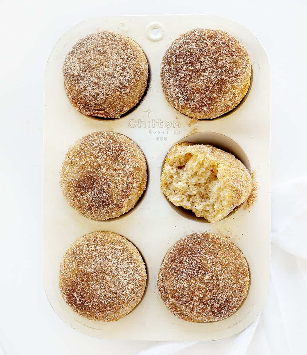 Cinnamon Sugar Donut Muffins in a Pan