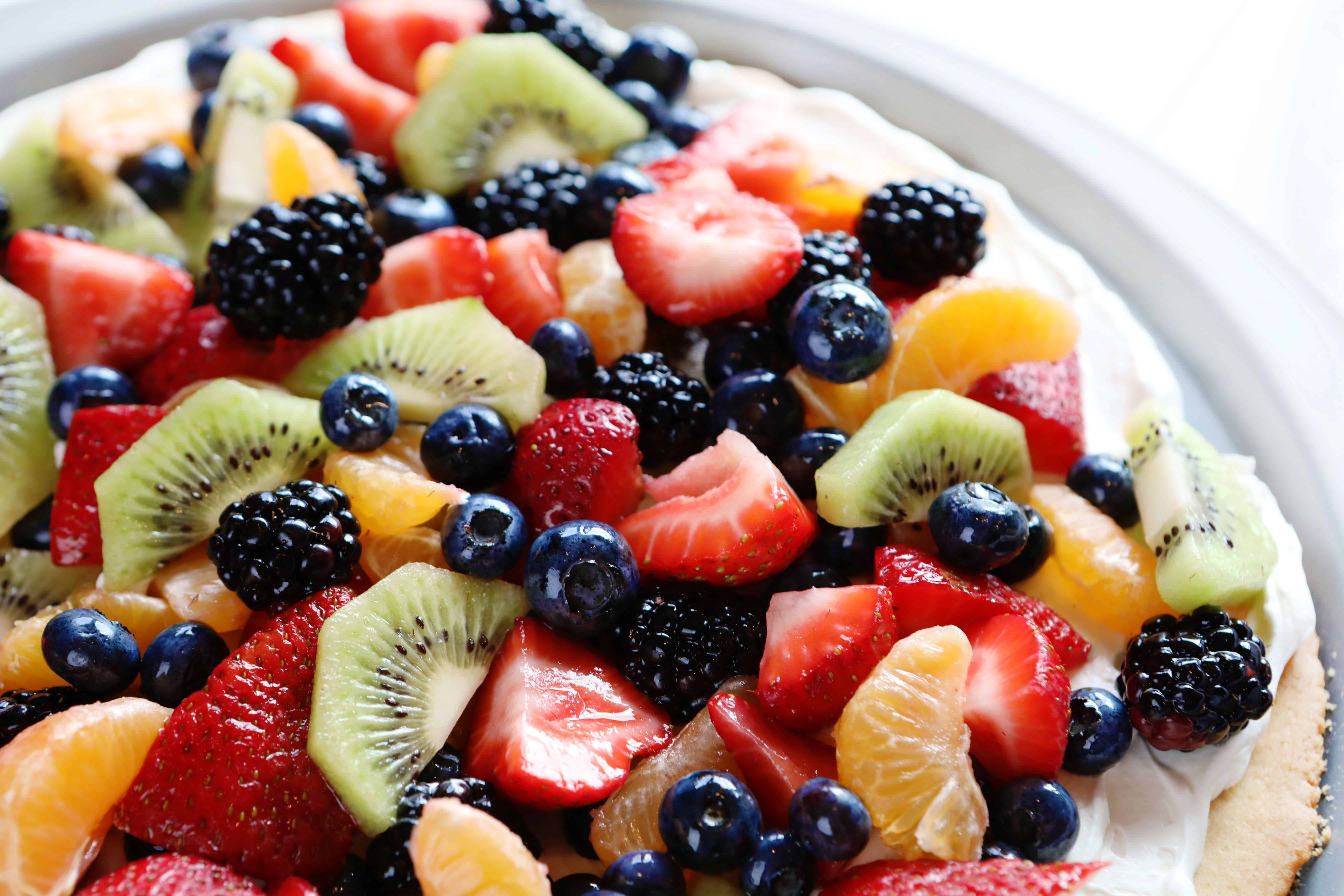 Easy Honey Fruit Pizza