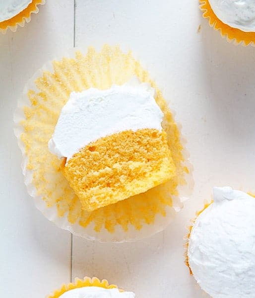 Orange Creamsicle Cupcake with Whipped Buttercream!