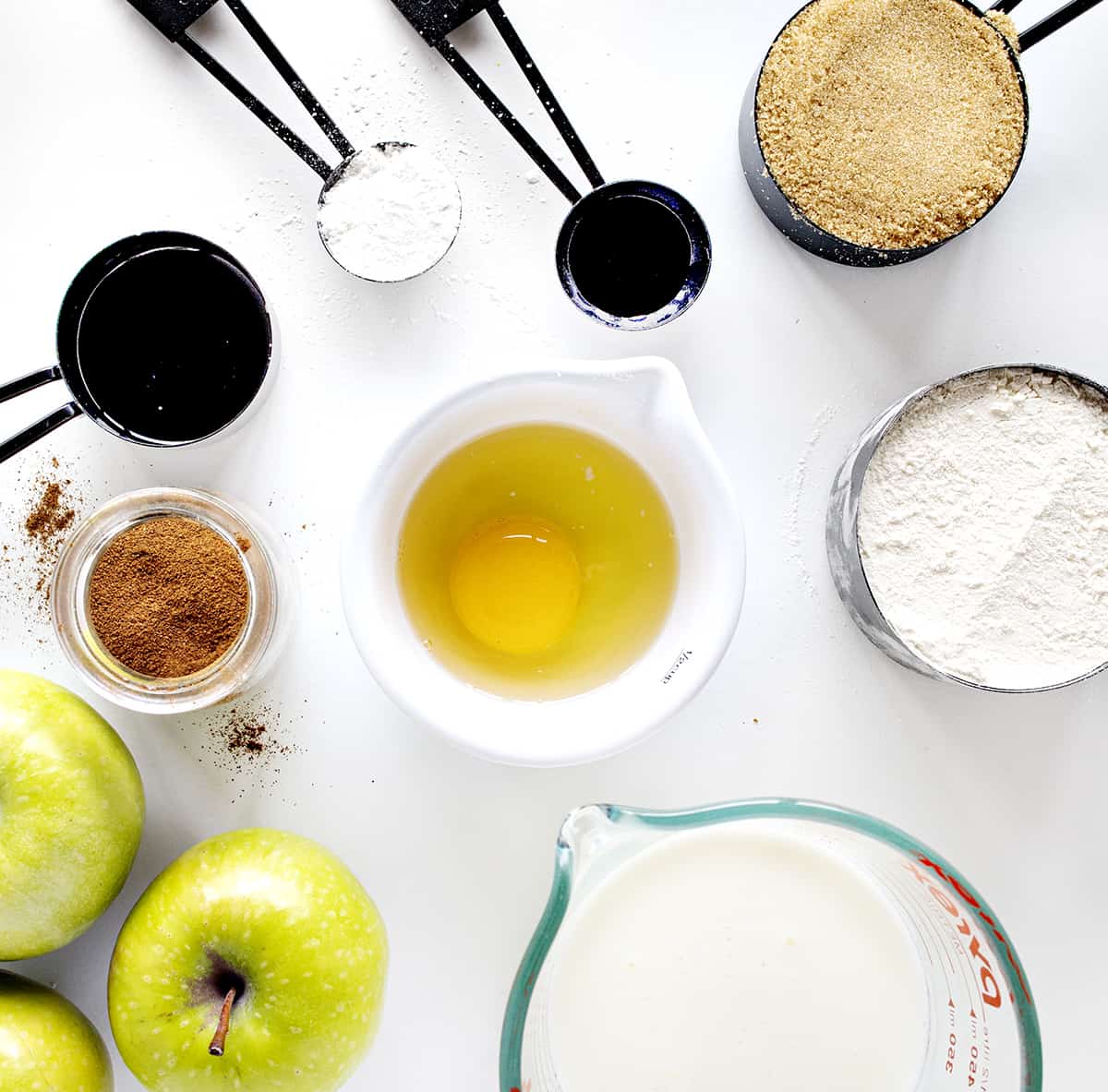 Ingredients for Spiced Apple Pancakes