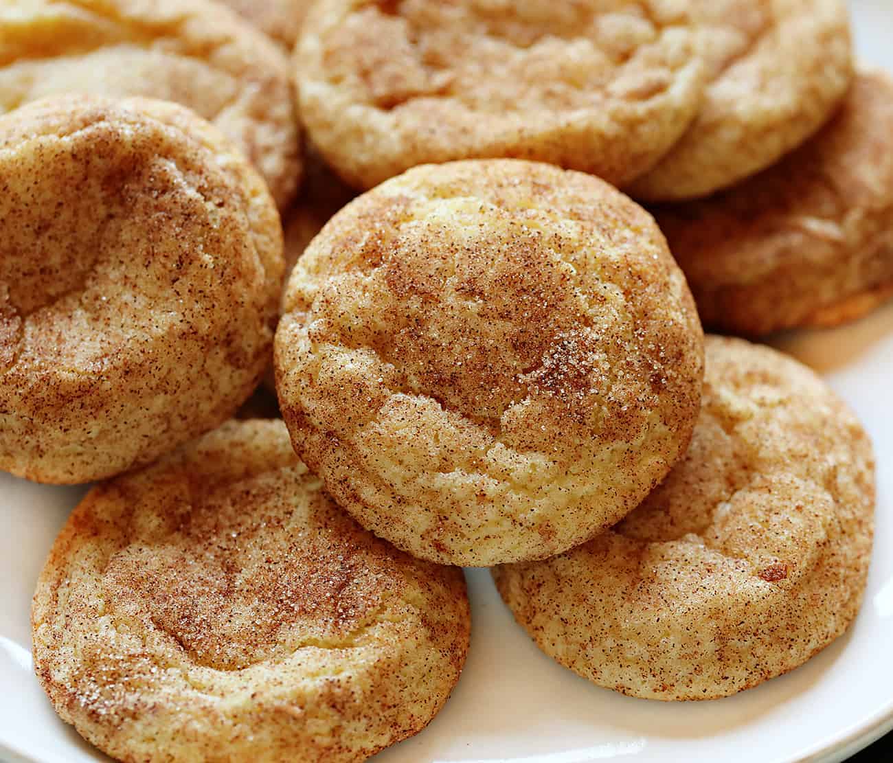 Plate of Snickerdoodle Cookies