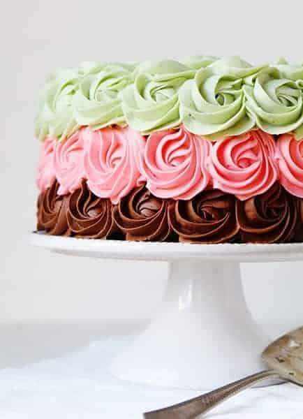 Spumoni Rose Cake!