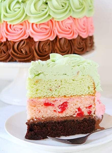 Spumoni Rose Cake!