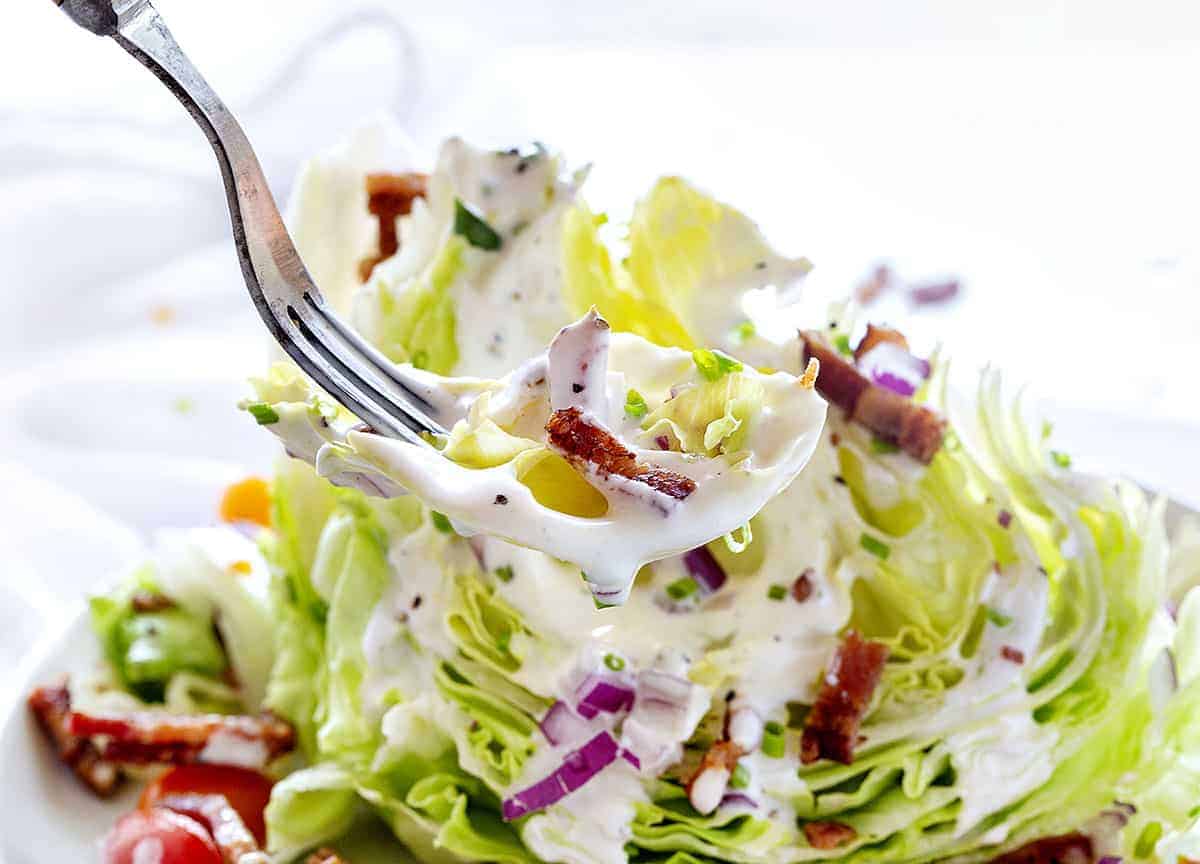 Bite of Wedge Salad